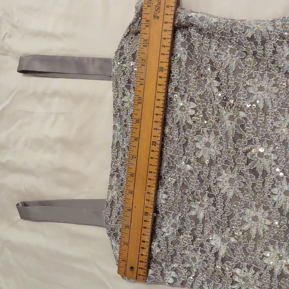 R&M Richards Lace Sequin Dress with Matching Boloro - Picture 12 of 15